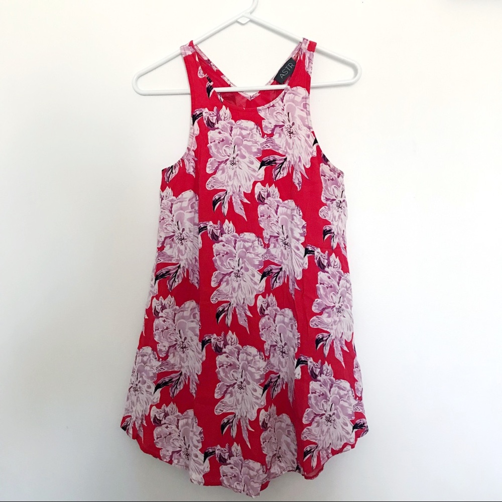 ASTR Floral Racerback Shift Dress - Picture 4 of 8